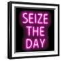 Neon Seize The Day PB-Hailey Carr-Framed Art Print