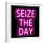 Neon Seize The Day PB-Hailey Carr-Framed Art Print