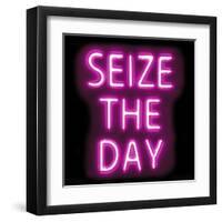 Neon Seize The Day PB-Hailey Carr-Framed Art Print