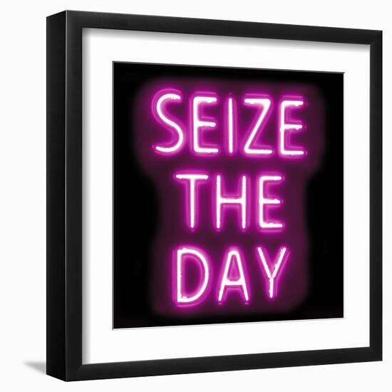 Neon Seize The Day PB-Hailey Carr-Framed Art Print