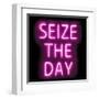 Neon Seize The Day PB-Hailey Carr-Framed Art Print