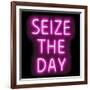 Neon Seize The Day PB-Hailey Carr-Framed Art Print