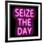 Neon Seize The Day PB-Hailey Carr-Framed Art Print