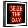 Neon Seize The Day RB-Hailey Carr-Framed Art Print