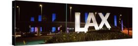 Neon Sign at an Airport, Lax Airport, City of Los Angeles, Los Angeles County, California, USA-null-Stretched Canvas