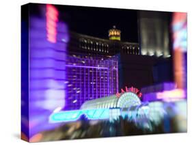 Neon Sign, Bally's Casino, Las Vegas, Nevada, USA-Walter Bibikow-Stretched Canvas