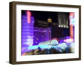 Neon Sign, Bally's Casino, Las Vegas, Nevada, USA-Walter Bibikow-Framed Premium Photographic Print