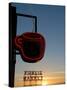 Neon Sign for Coffee, Post Alley, Seattle, Washington State, USA-Aaron McCoy-Stretched Canvas