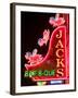 Neon Sign for Jack's BBQ Restaurant, Lower Broadway Area, Nashville, Tennessee, USA-Walter Bibikow-Framed Premium Photographic Print