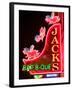 Neon Sign for Jack's BBQ Restaurant, Lower Broadway Area, Nashville, Tennessee, USA-Walter Bibikow-Framed Premium Photographic Print