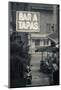 Neon Sign for Tapas Bar, Dusk, Ile Rousse, La Balagne, Corsica, France-Walter Bibikow-Mounted Photographic Print