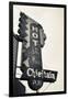 Neon Sign for the Chieftain Hotel and Pub, Squamish, British Columbia, Canada-Walter Bibikow-Framed Photographic Print