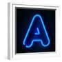 Neon Sign Letter A-badboo-Framed Art Print