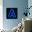 Neon Sign Letter A-badboo-Art Print displayed on a wall