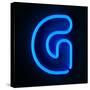 Neon Sign Letter G-badboo-Stretched Canvas