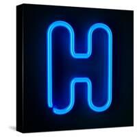 Neon Sign Letter H-badboo-Stretched Canvas