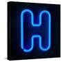 Neon Sign Letter H-badboo-Stretched Canvas