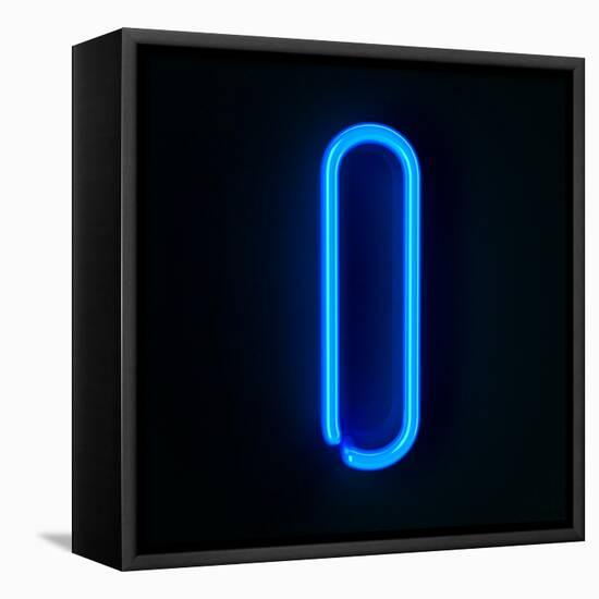 Neon Sign Letter I-badboo-Framed Stretched Canvas