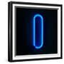 Neon Sign Letter I-badboo-Framed Premium Giclee Print