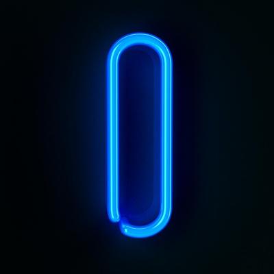 'Neon Sign Letter I' Art badboo