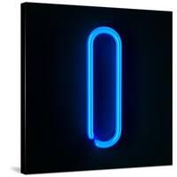 Neon Sign Letter I-badboo-Stretched Canvas