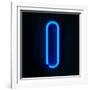 Neon Sign Letter I-badboo-Framed Art Print