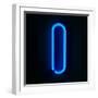 Neon Sign Letter I-badboo-Framed Art Print