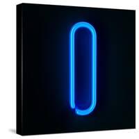 Neon Sign Letter I-badboo-Stretched Canvas