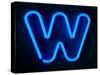 Neon Sign Letter W-badboo-Stretched Canvas