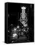 Neon sign lit up at night, B. B. King's Blues Club, Memphis, Shelby County, Tennessee, USA-null-Framed Stretched Canvas