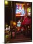 Neon Sign Lit Up at Night in a City, Rum Boogie Cafe, Beale Street, Memphis, Shelby County-null-Mounted Photographic Print