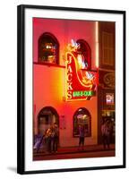 Neon Sign on Broadway Street, Nashville, Tennessee, United States of America, North America-Richard Cummins-Framed Photographic Print