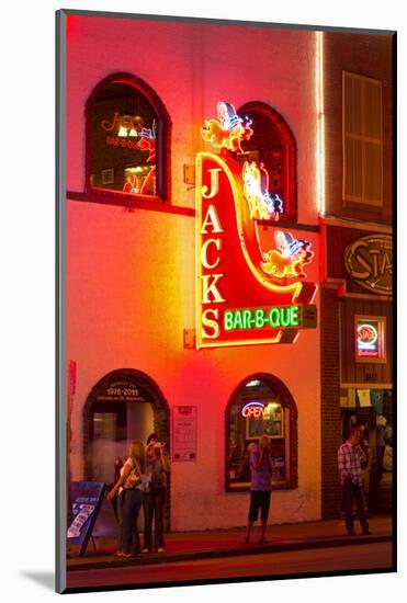 Neon Sign on Broadway Street, Nashville, Tennessee, United States of America, North America-Richard Cummins-Mounted Photographic Print