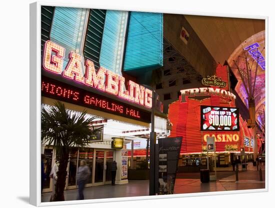 Neon Sign on Fremont Street, Las Vegas, Nevada, United States of America, North America-Richard Cummins-Framed Photographic Print