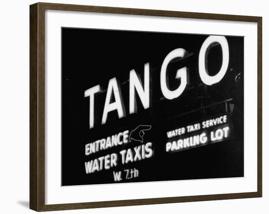 Neon Sign RegardingGambling Ship SS Tango-Paul Dorsey-Framed Premium Photographic Print