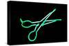 Neon Signs And Symbols Isolated On Black-mikeledray-Stretched Canvas