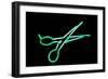 Neon Signs And Symbols Isolated On Black-mikeledray-Framed Premium Giclee Print