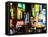Neon Signs at Night, Taipei, Taiwan, Asia-Charles Bowman-Framed Stretched Canvas