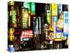 Neon Signs at Night, Taipei, Taiwan, Asia-Charles Bowman-Stretched Canvas