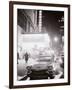 Neon Signs at Night Time on Broadway in New York-null-Framed Photographic Print