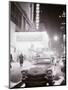 Neon Signs at Night Time on Broadway in New York-null-Mounted Photographic Print