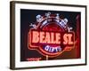 Neon Signs, Beale Street Entertainment Area, Memphis, Tennessee, USA-Walter Bibikow-Framed Photographic Print