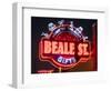 Neon Signs, Beale Street Entertainment Area, Memphis, Tennessee, USA-Walter Bibikow-Framed Photographic Print