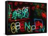 Neon Signs for Sale in Dotombori District Market, Osaka, Japan-Nancy & Steve Ross-Framed Stretched Canvas