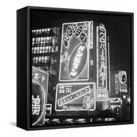 Neon Signs in Osaka-null-Framed Stretched Canvas