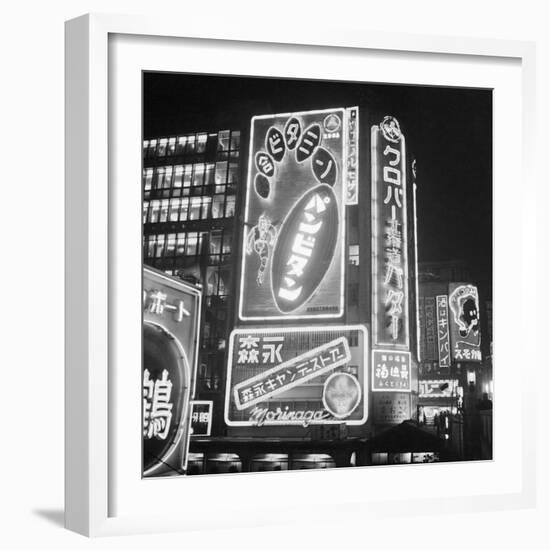 Neon Signs in Osaka-null-Framed Photographic Print