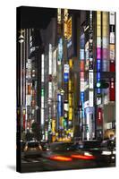 Neon Signs in Shinjuku Area, Tokyo, Japan, Asia-Stuart Black-Stretched Canvas