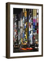 Neon Signs in Shinjuku Area, Tokyo, Japan, Asia-Stuart Black-Framed Photographic Print