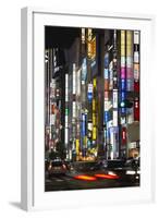 Neon Signs in Shinjuku Area, Tokyo, Japan, Asia-Stuart Black-Framed Photographic Print