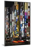 Neon Signs in Shinjuku Area, Tokyo, Japan, Asia-Stuart Black-Mounted Photographic Print